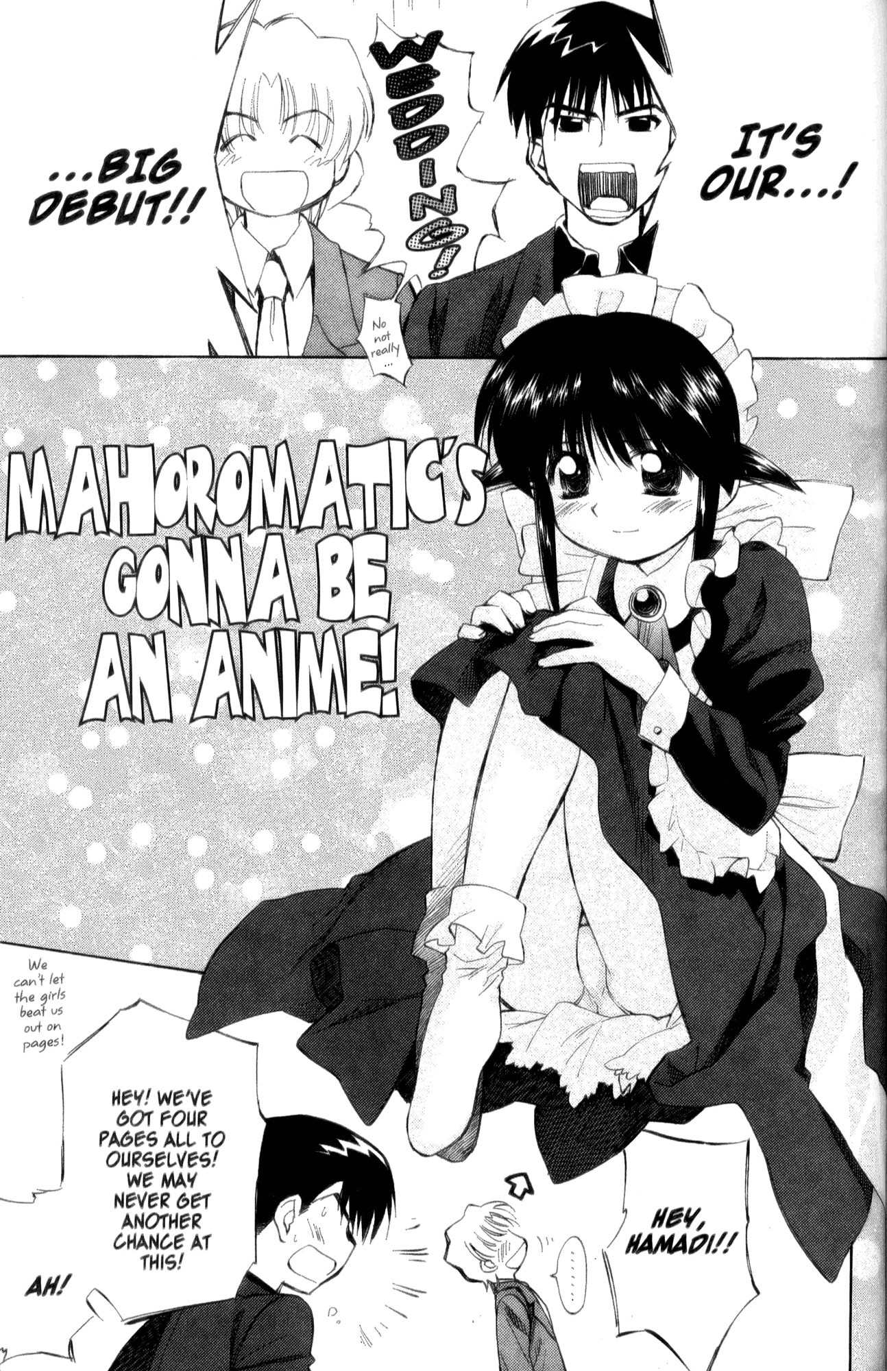 Mahoromatic Chapter 32.2 page 1 - Chapter 32.2: Mahoromatic's Gonna Be An Anime