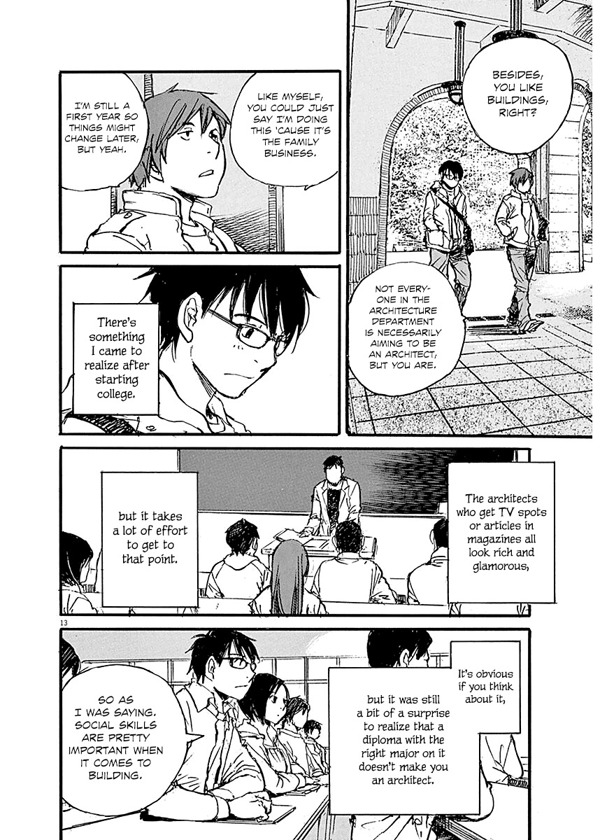 Mahoromi - Jikuu Kenchiku Genshitan Chapter 11 page 14 - Chapter 11: The Architecture Students (Part 1)