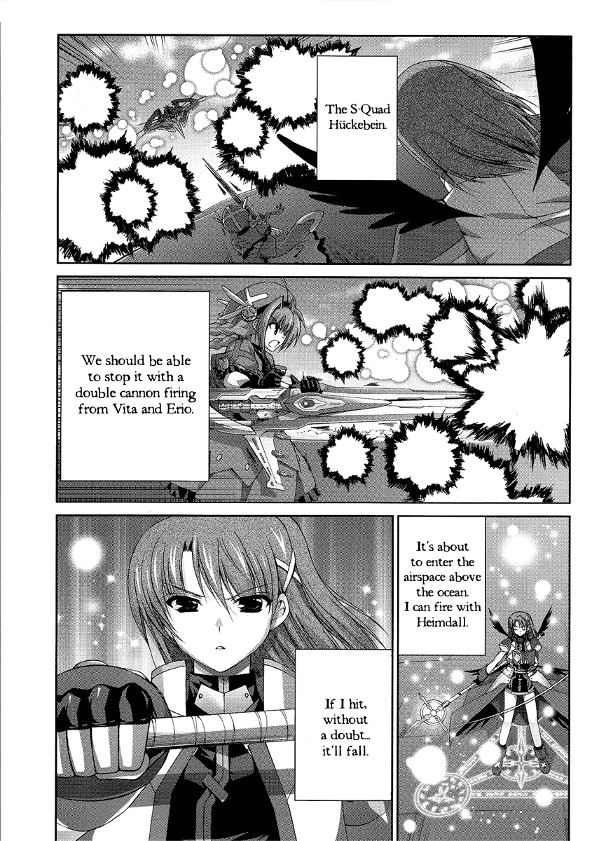Mahou Senki Lyrical Nanoha Force Chapter 11 page 13 - Chapter 11: Record 11 - 「Guns&Blaze」