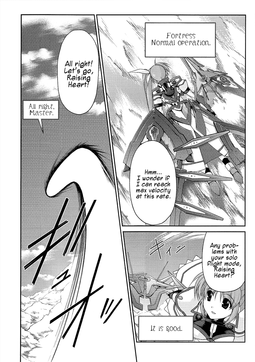 Mahou Senki Lyrical Nanoha Force Chapter 11 page 17 - Chapter 11: Record 11 - 「Guns&Blaze」