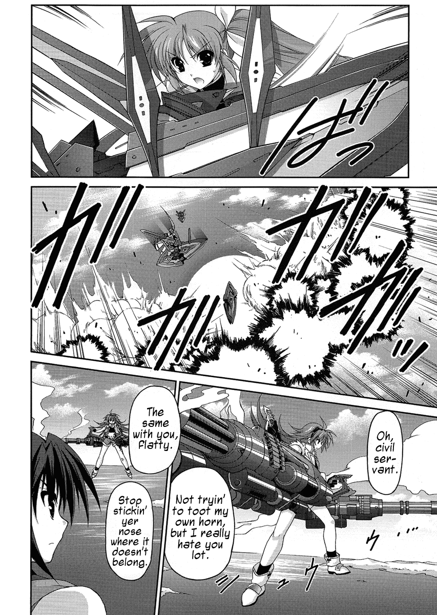 Mahou Senki Lyrical Nanoha Force Chapter 12.1 page 14 - Chapter 12.1: Record 12 - 「Guns&Blaze(II)」Part 1