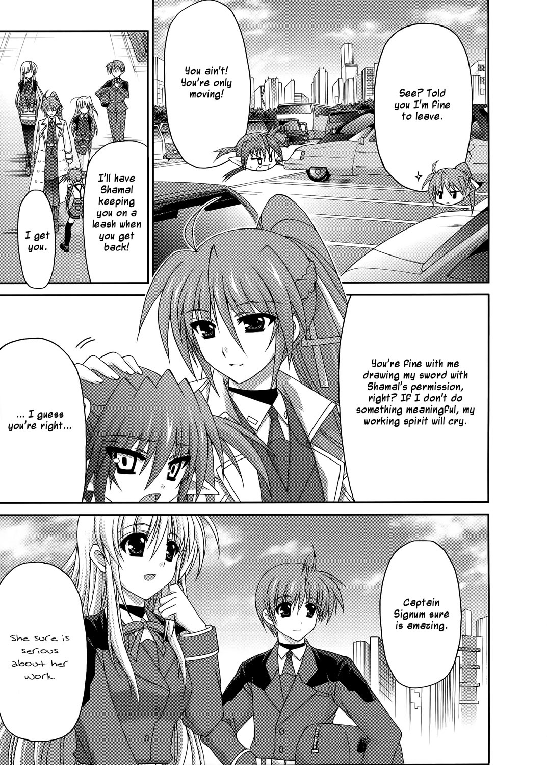 Mahou Senki Lyrical Nanoha Force Chapter 20 page 19 - Chapter 20: Record 20 - 「Next Door」