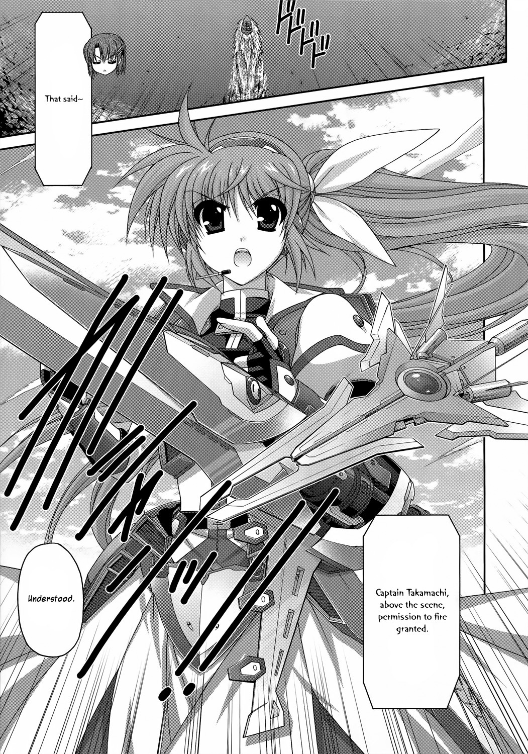 Mahou Senki Lyrical Nanoha Force Chapter 27 page 22 - Chapter 27: Record 27 - 「Get Away (I)」