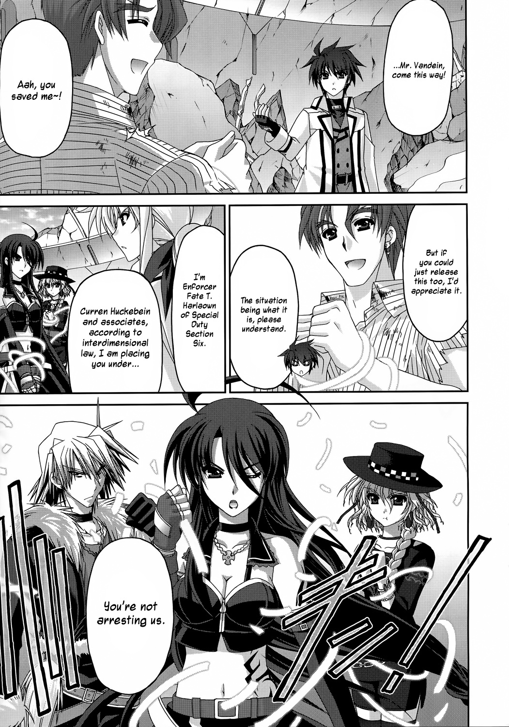 Mahou Senki Lyrical Nanoha Force Chapter 28 page 28 - Chapter 28: Record 28 - 「Get Away (II)」