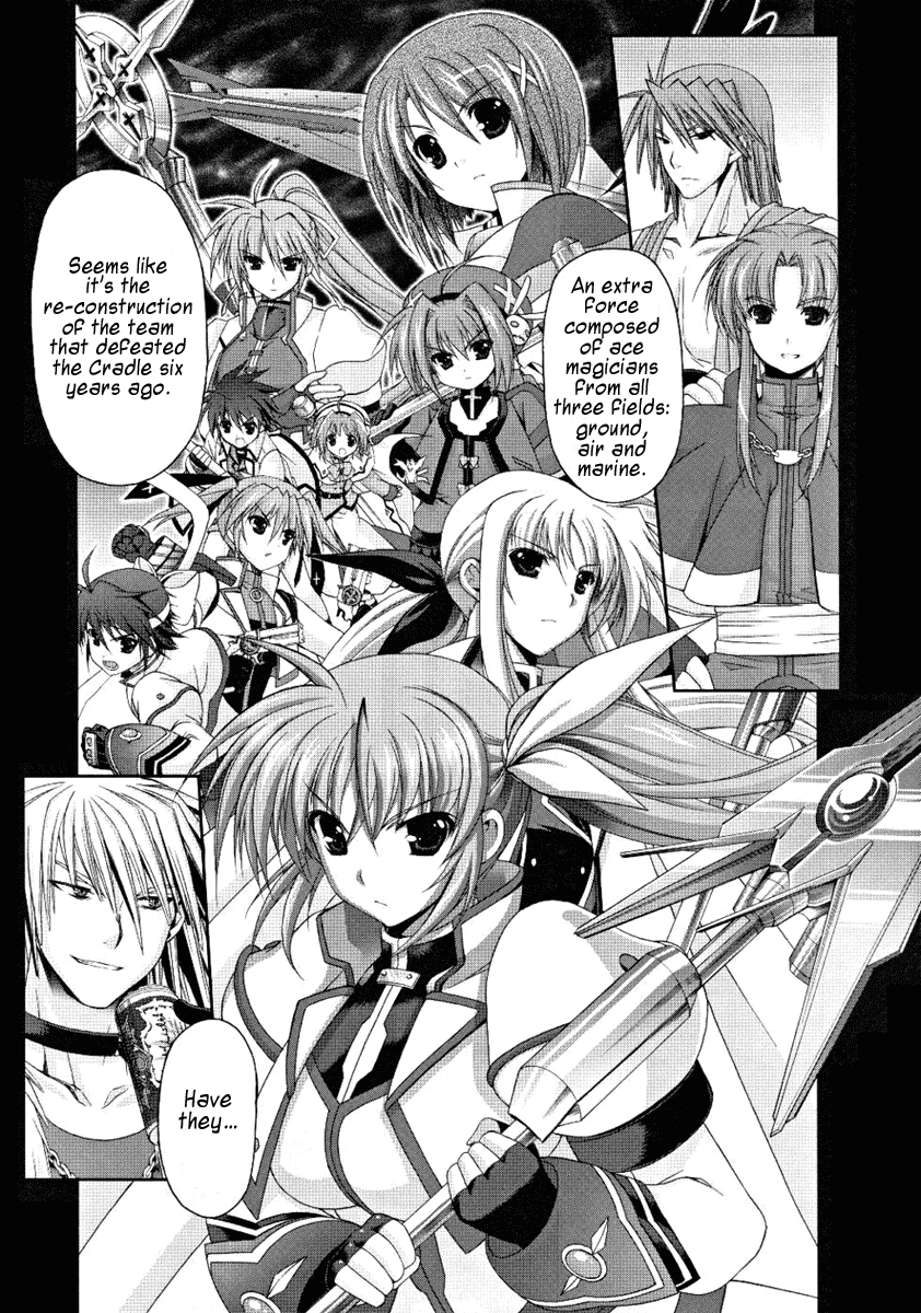 Mahou Senki Lyrical Nanoha Force Chapter 5 page 14 - Chapter 5: Record 05 - 「Blood & Flame」