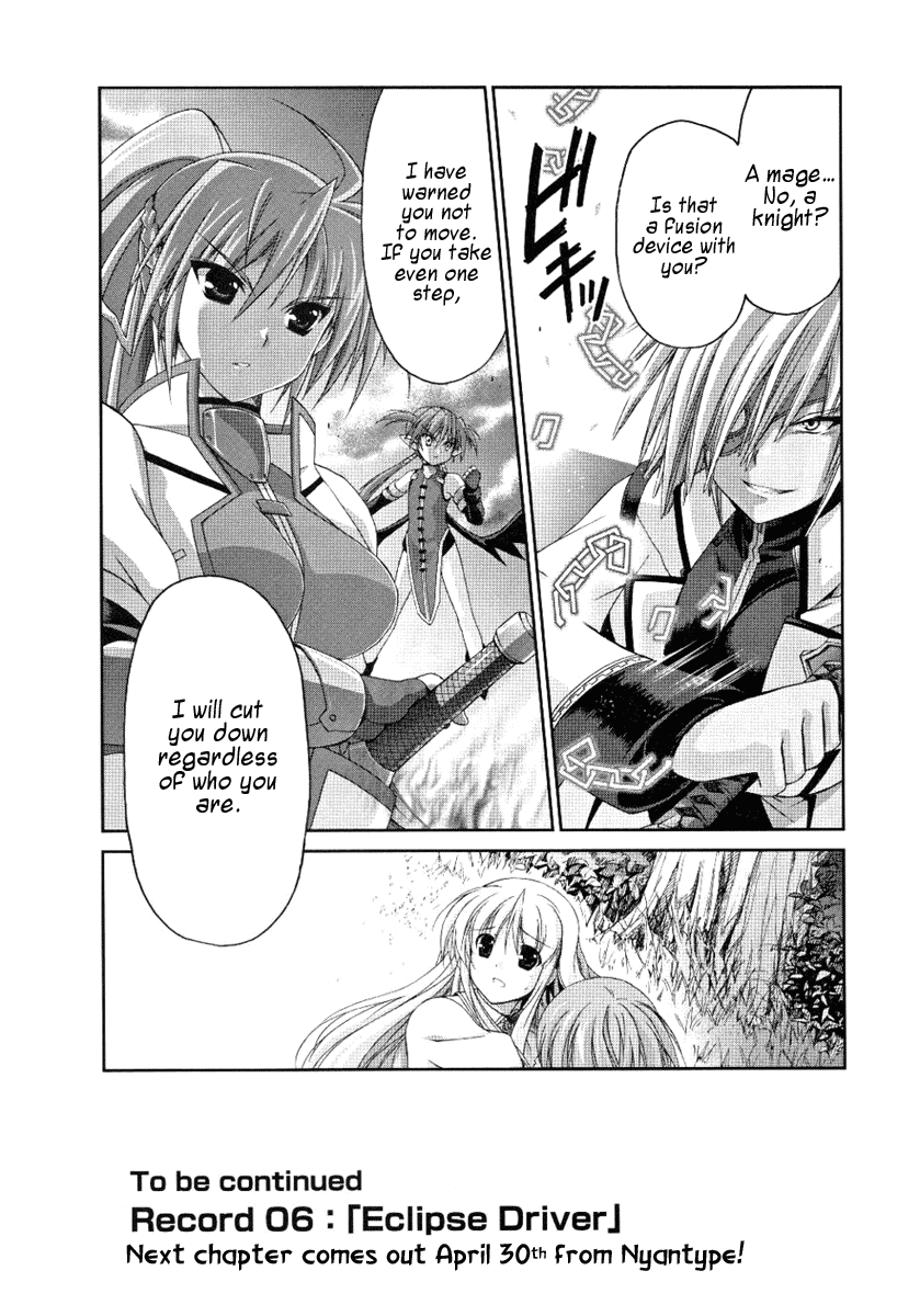 Mahou Senki Lyrical Nanoha Force Chapter 5 page 32 - Chapter 5: Record 05 - 「Blood & Flame」