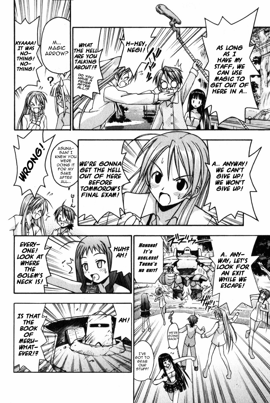 Mahou Sensei Negima! Chapter 10 page 5 - Chapter 10: The Baka Rangers and the Secret Library Island. The Big Game Plan fo