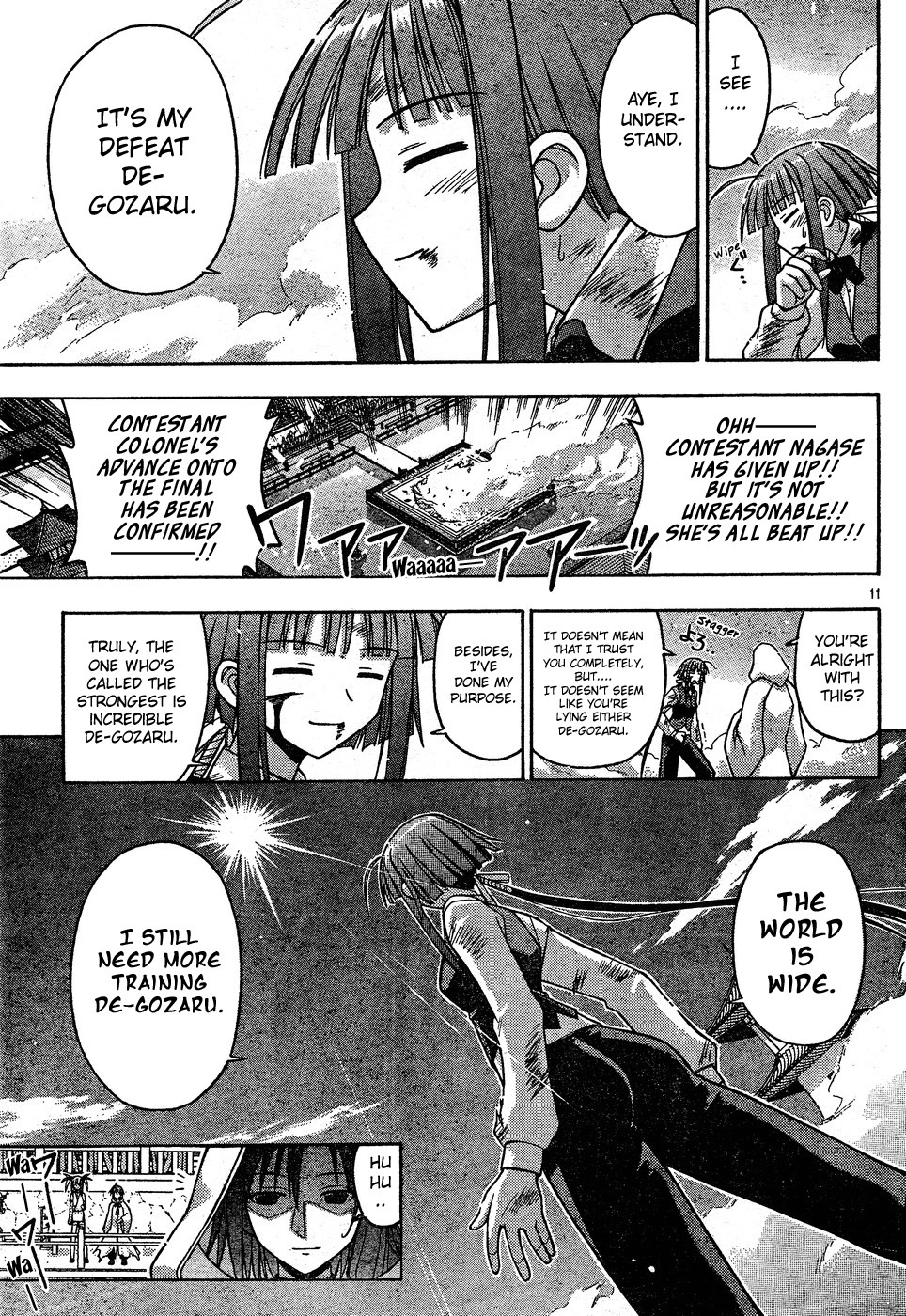 Mahou Sensei Negima! Chapter 112 page 11 - Chapter 112: The Full Force of Kaede's Ninpo!!