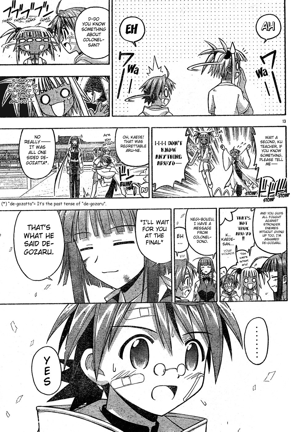 Mahou Sensei Negima! Chapter 112 page 13 - Chapter 112: The Full Force of Kaede's Ninpo!!