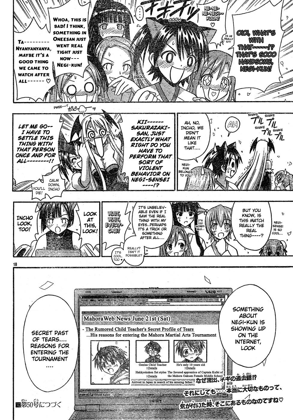 Mahou Sensei Negima! Chapter 114 page 18 - Chapter 114: If You Are All Here, Then So Am I