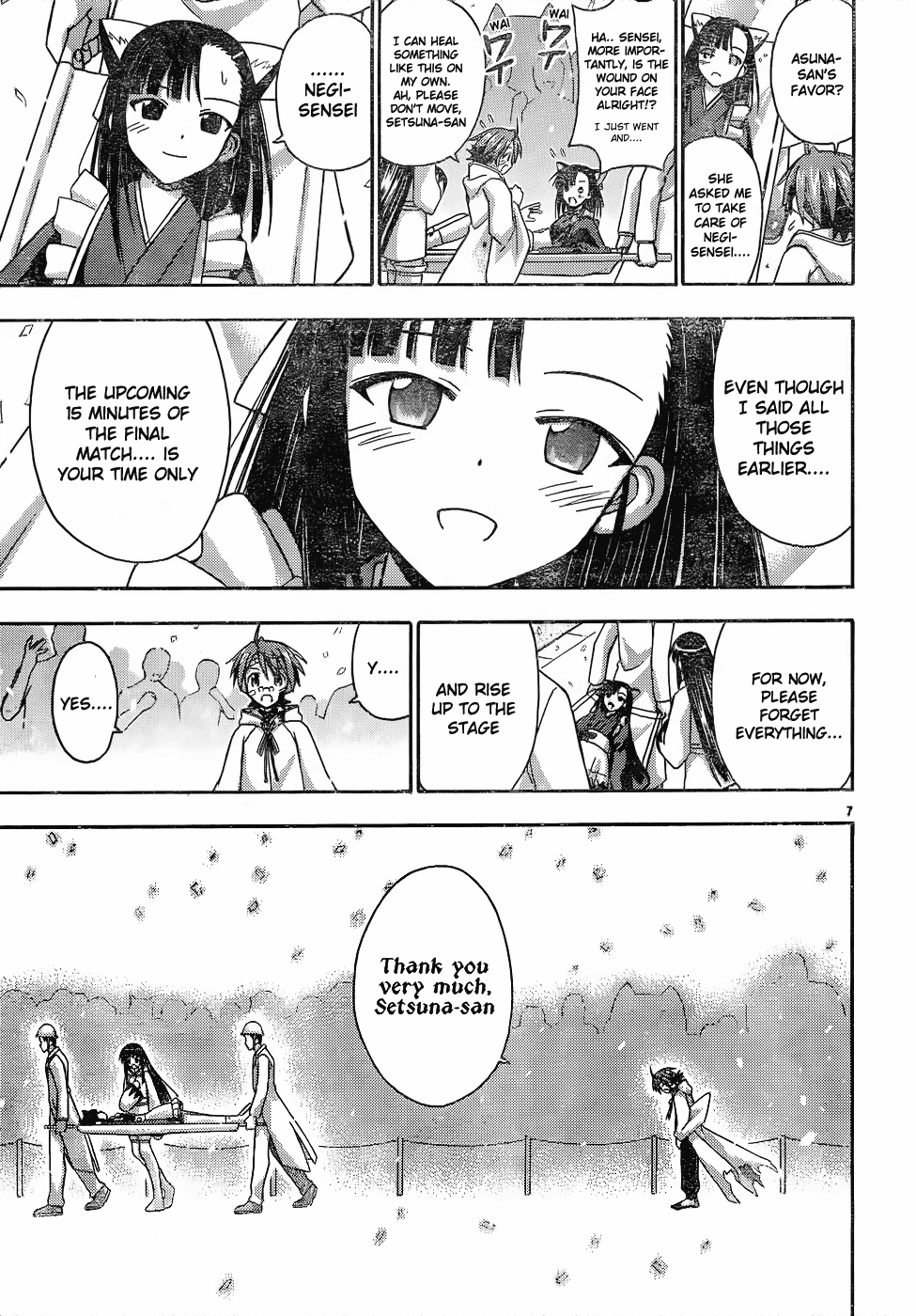 Mahou Sensei Negima! Chapter 116 page 8 - Chapter 116: Advancing Finals, Advancing Conspiracy ♡