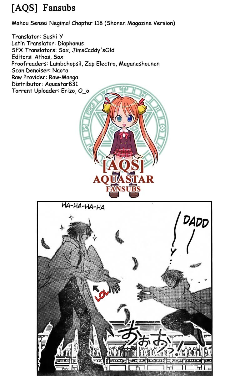 Mahou Sensei Negima! Chapter 118 page 1 - Chapter 118: Two Fists Full of Love