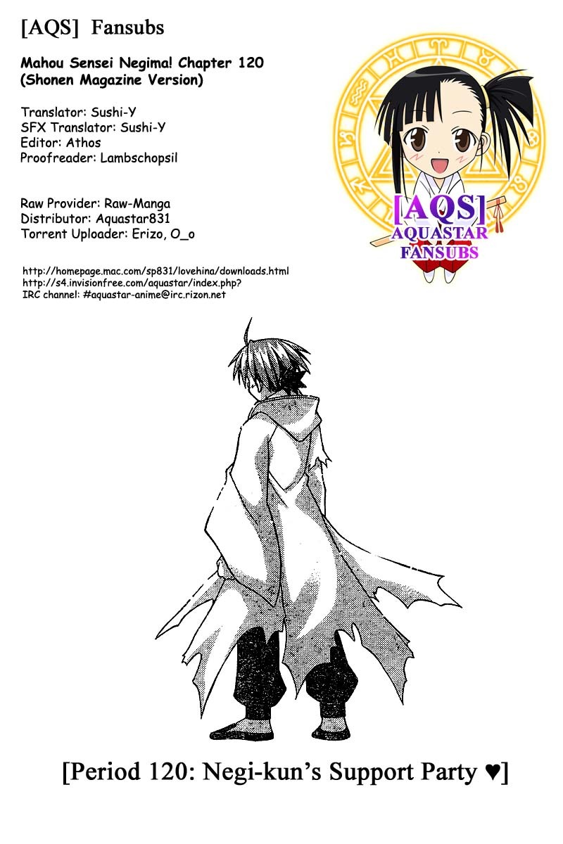 Mahou Sensei Negima! Chapter 120 page 1 - Chapter 120: Negi-kun Fan Club ♡