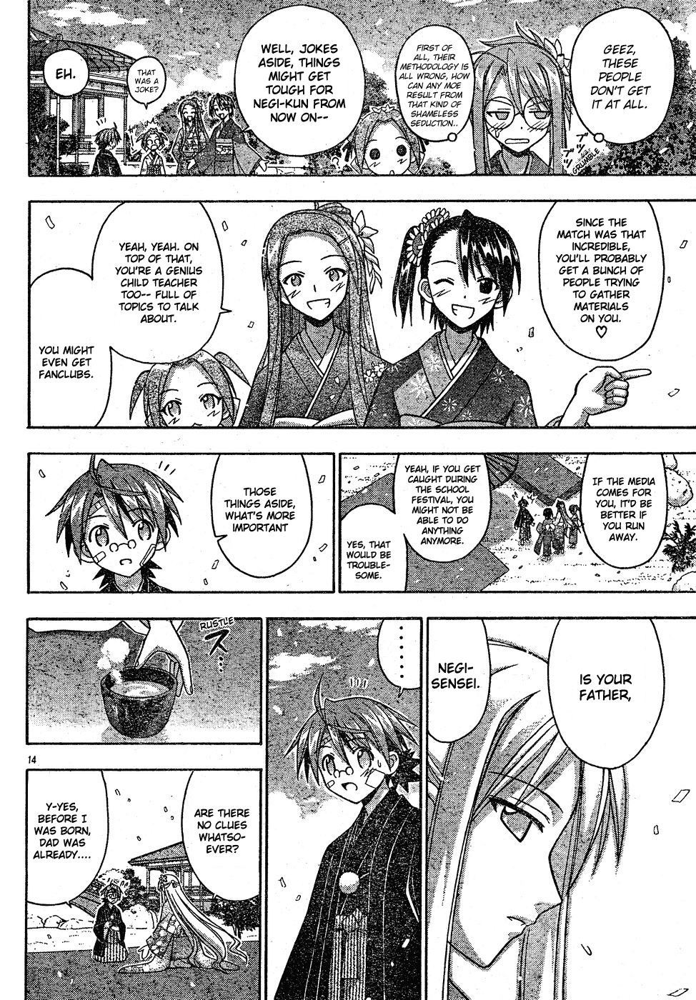Mahou Sensei Negima! Chapter 120 page 14 - Chapter 120: Negi-kun Fan Club ♡