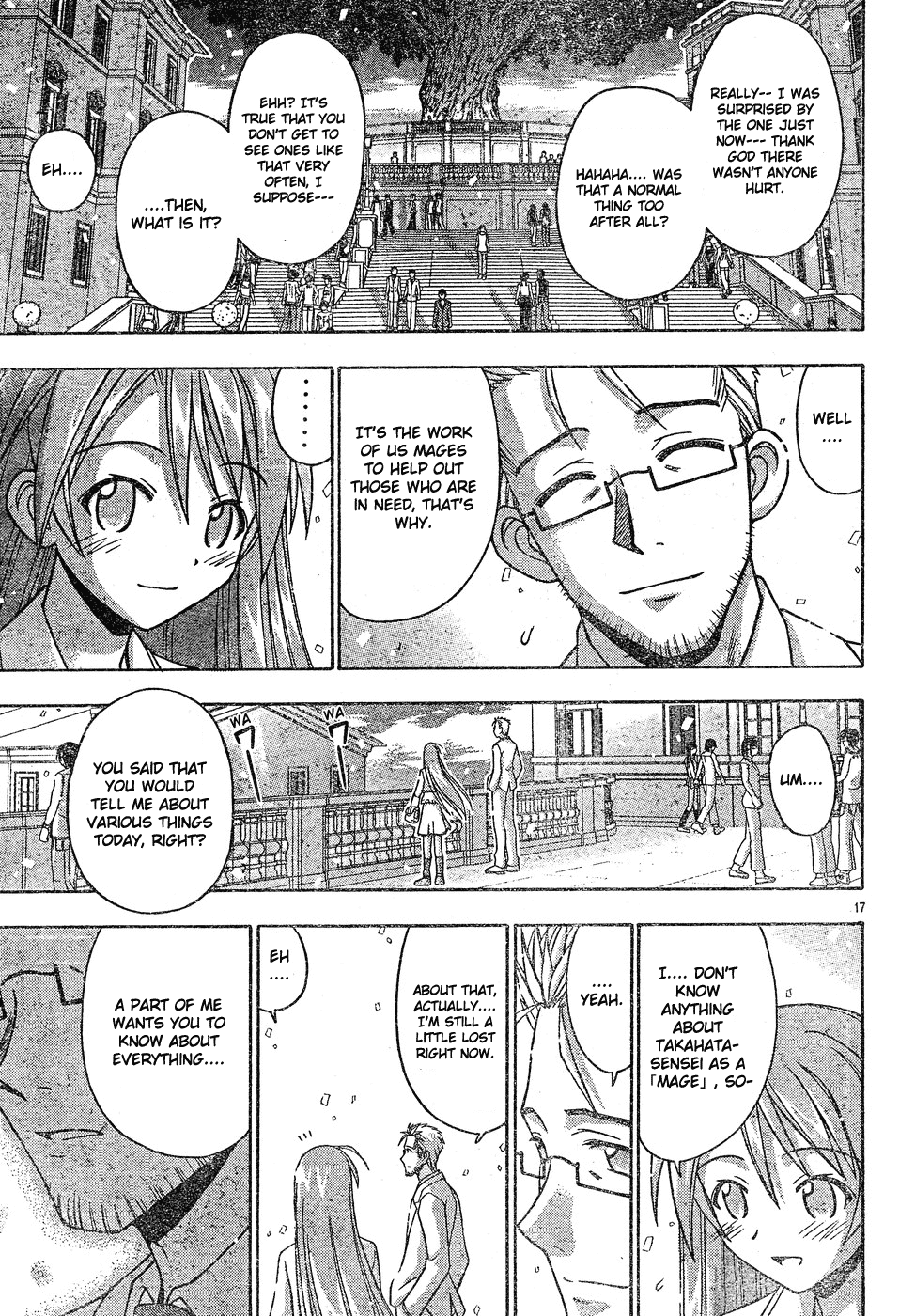Mahou Sensei Negima! Chapter 130 page 17 - Chapter 130: An Anticipated Date Becomes an Unexpected Date