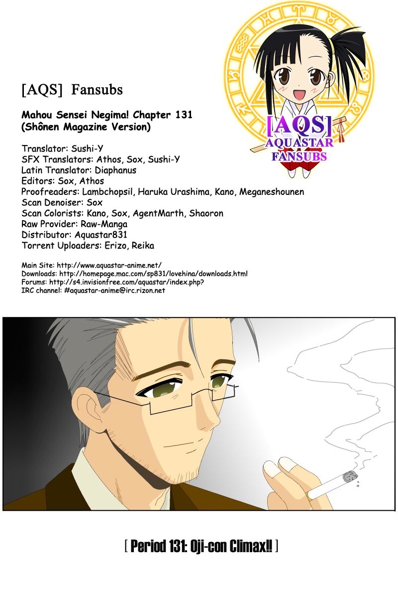 Mahou Sensei Negima! Chapter 131 page 1 - Chapter 131: Finale of the Older Man Complex!!