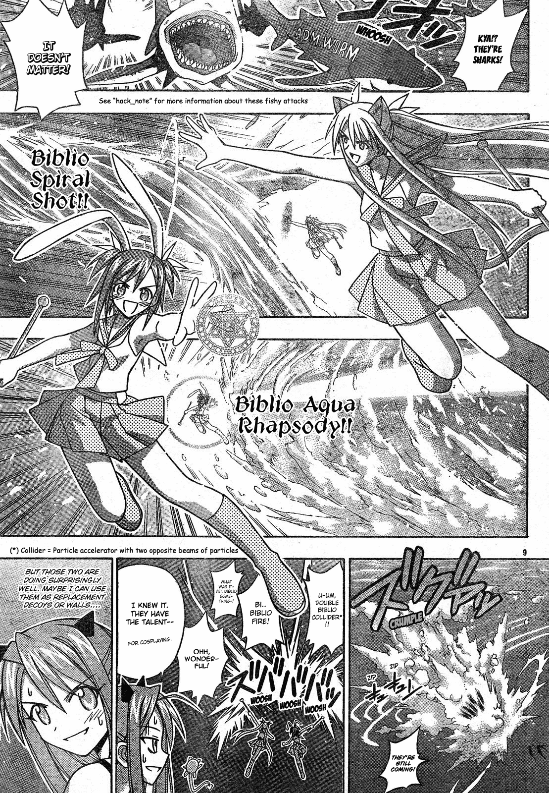 Mahou Sensei Negima! Chapter 154 page 11 - Chapter 154: Fight! Magical Girl Biblion!?