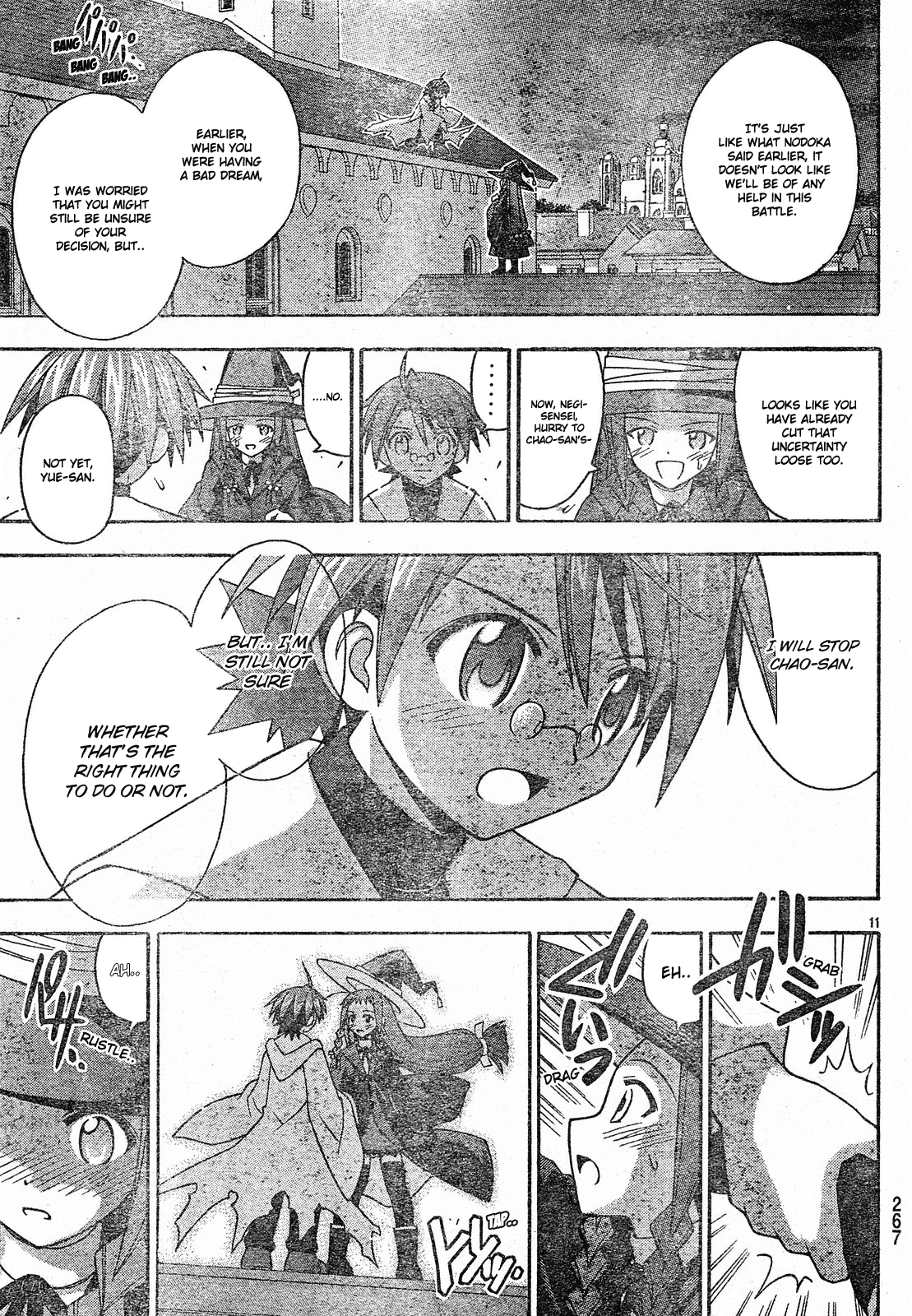 Mahou Sensei Negima! Chapter 154 page 13 - Chapter 154: Fight! Magical Girl Biblion!?