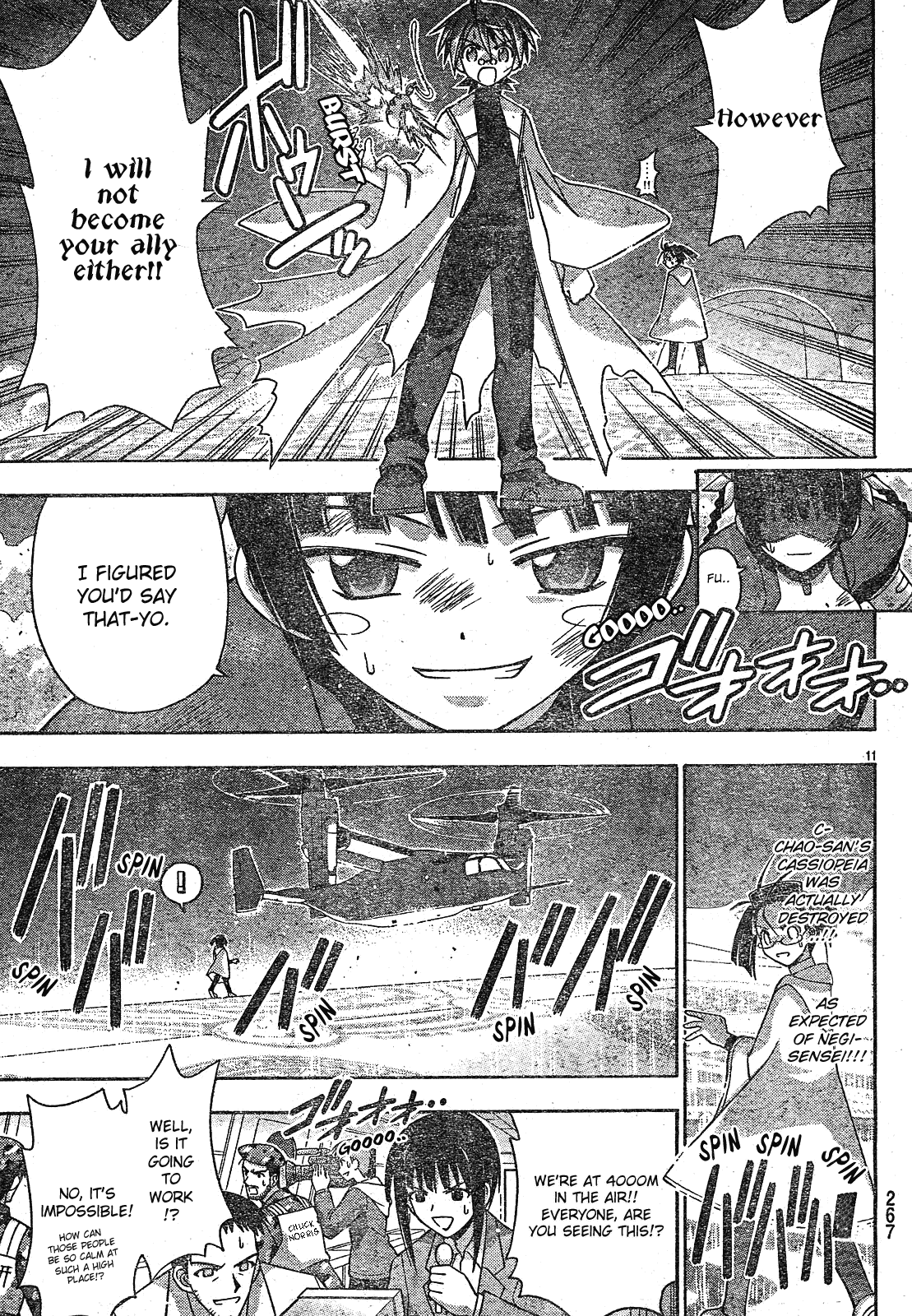 Mahou Sensei Negima! Chapter 158 page 11 - Chapter 158: We All Carry the Burden of the Future!