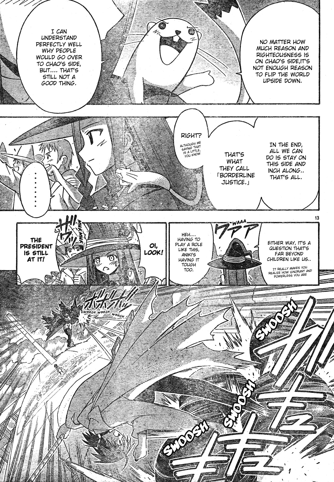 Mahou Sensei Negima! Chapter 158 page 13 - Chapter 158: We All Carry the Burden of the Future!