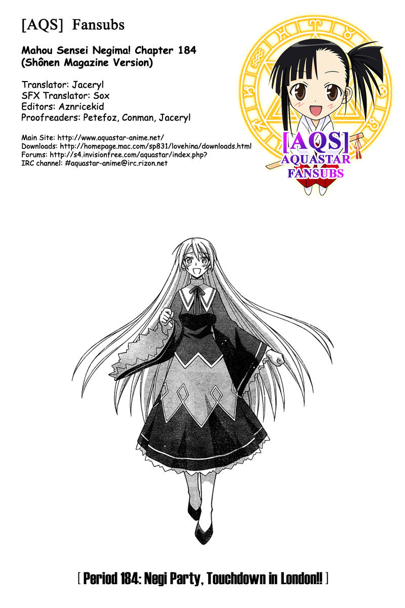 Mahou Sensei Negima! Chapter 184 page 17 - Chapter 184: Negi Party Departs to London!!
