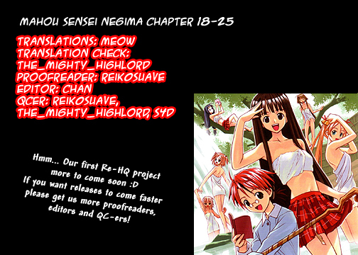 Mahou Sensei Negima! Chapter 21 page 21 - Chapter 21: It's Training Degozaru ♪ (HQ)