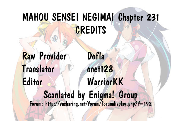 Mahou Sensei Negima! Chapter 231 page 17 - Chapter 231: EP1: 'Rakan Sets Out ♡' - Continued