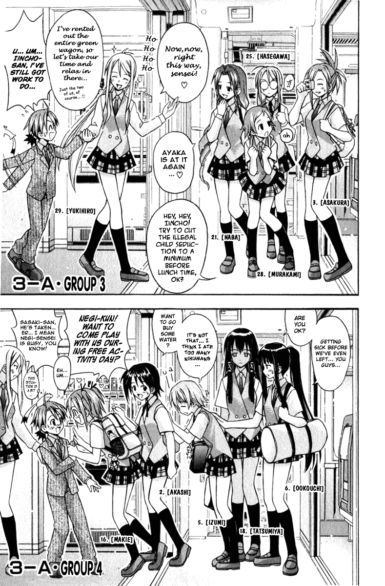 Mahou Sensei Negima! Chapter 28 page 7 - Chapter 28: Amphibian Panic on the Shinkansen!