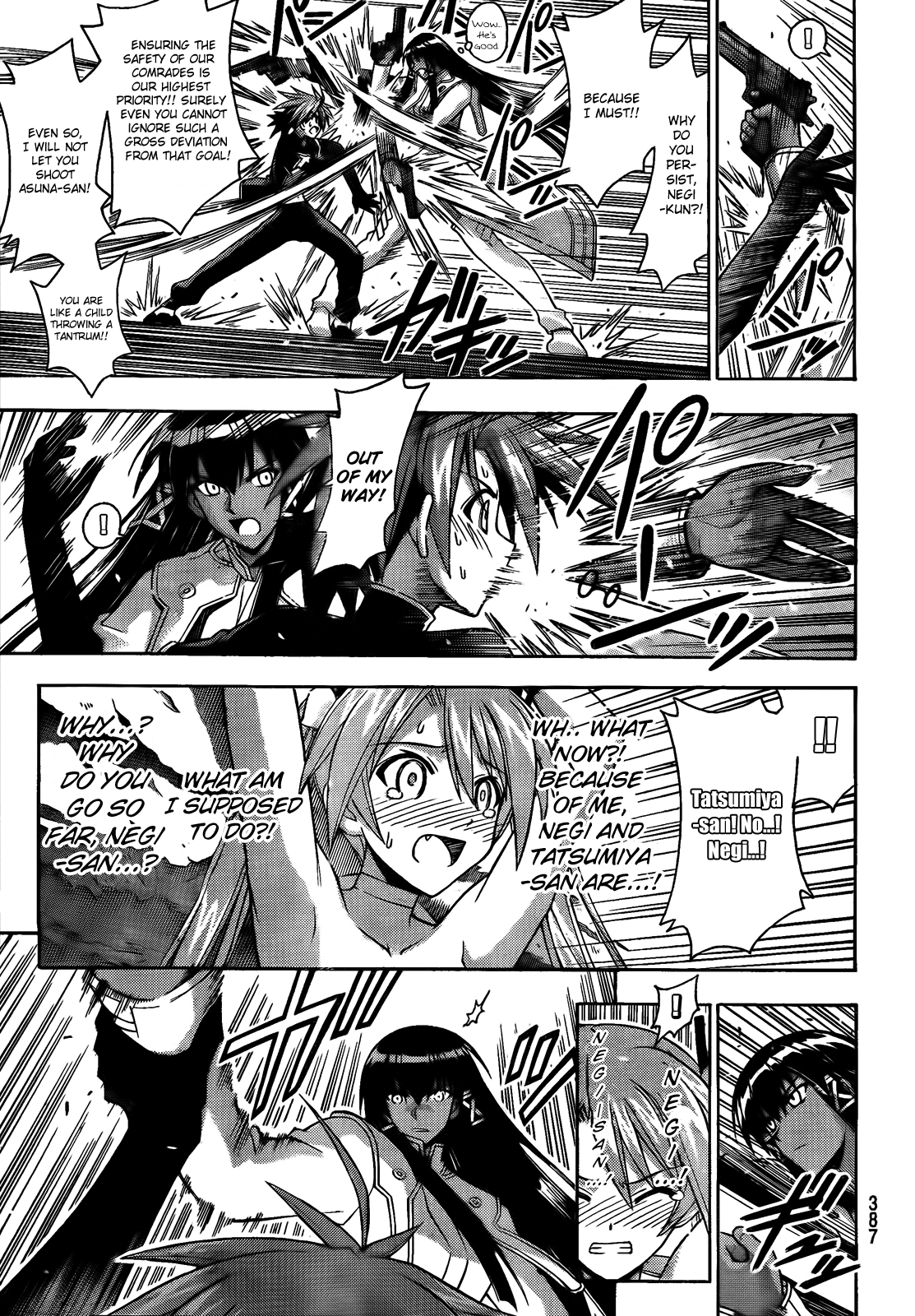 Mahou Sensei Negima! Chapter 283 page 15 - Chapter 283: A Fierce Attack on Asuna! ♡