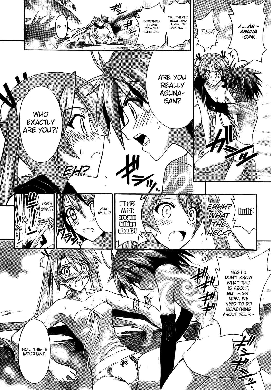 Mahou Sensei Negima! Chapter 283 page 8 - Chapter 283: A Fierce Attack on Asuna! ♡