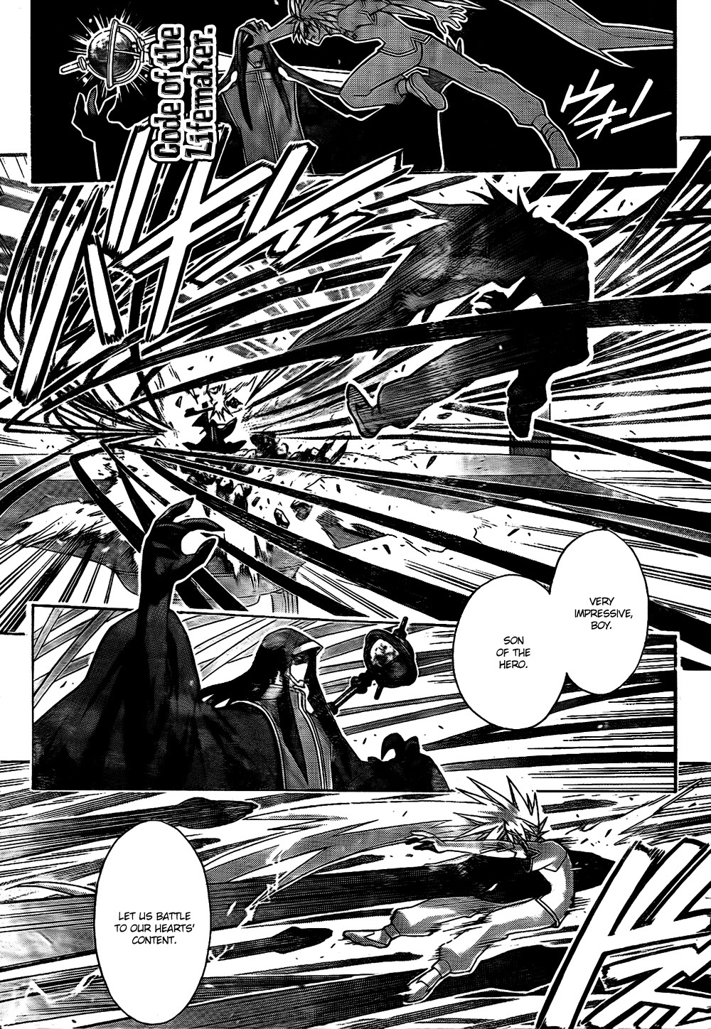 Mahou Sensei Negima! Chapter 302 page 4 - Chapter 302: All-Out Battle! Cosmo Entelecheia vs. Ala Alba!!
