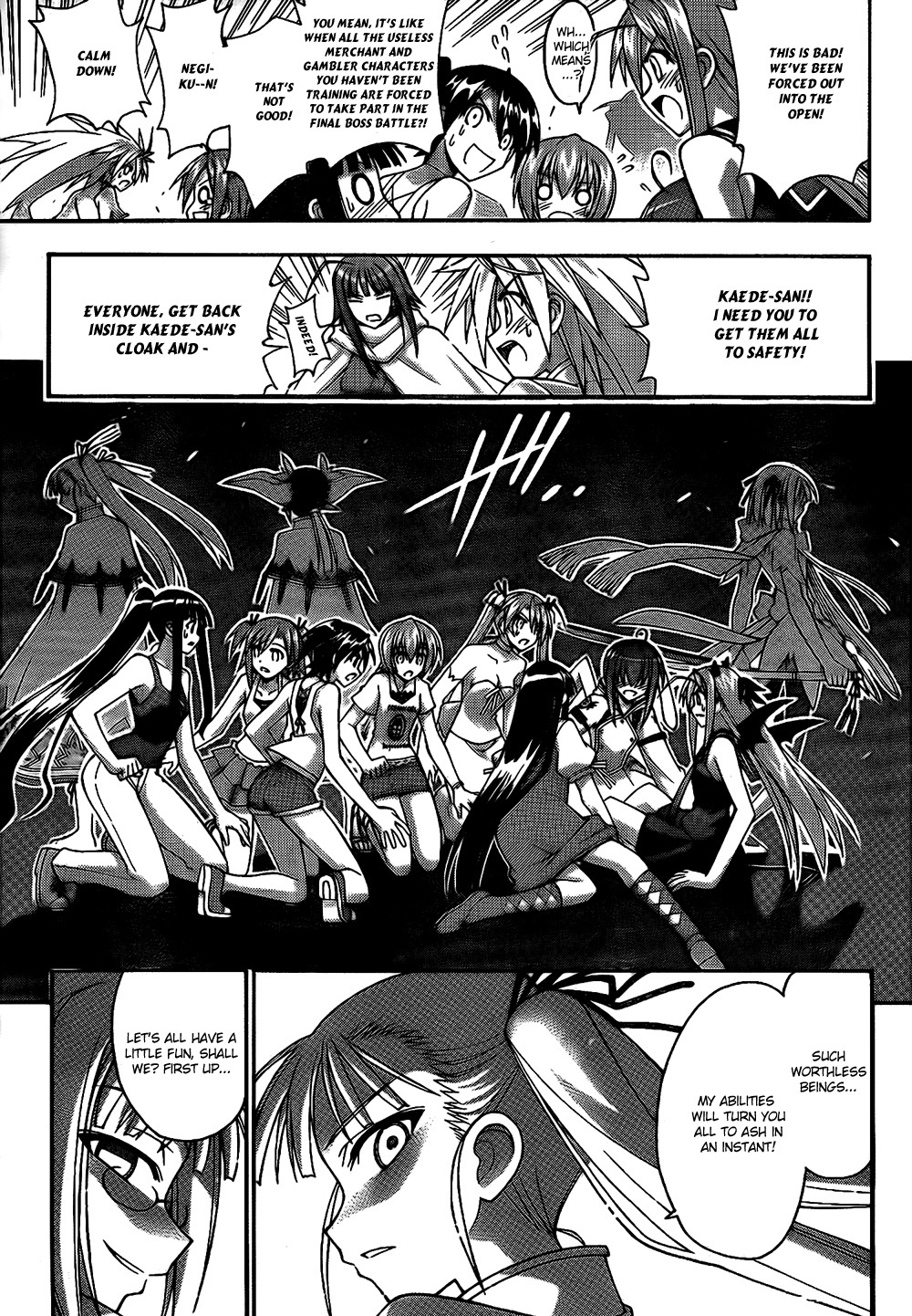 Mahou Sensei Negima! Chapter 302 page 7 - Chapter 302: All-Out Battle! Cosmo Entelecheia vs. Ala Alba!!