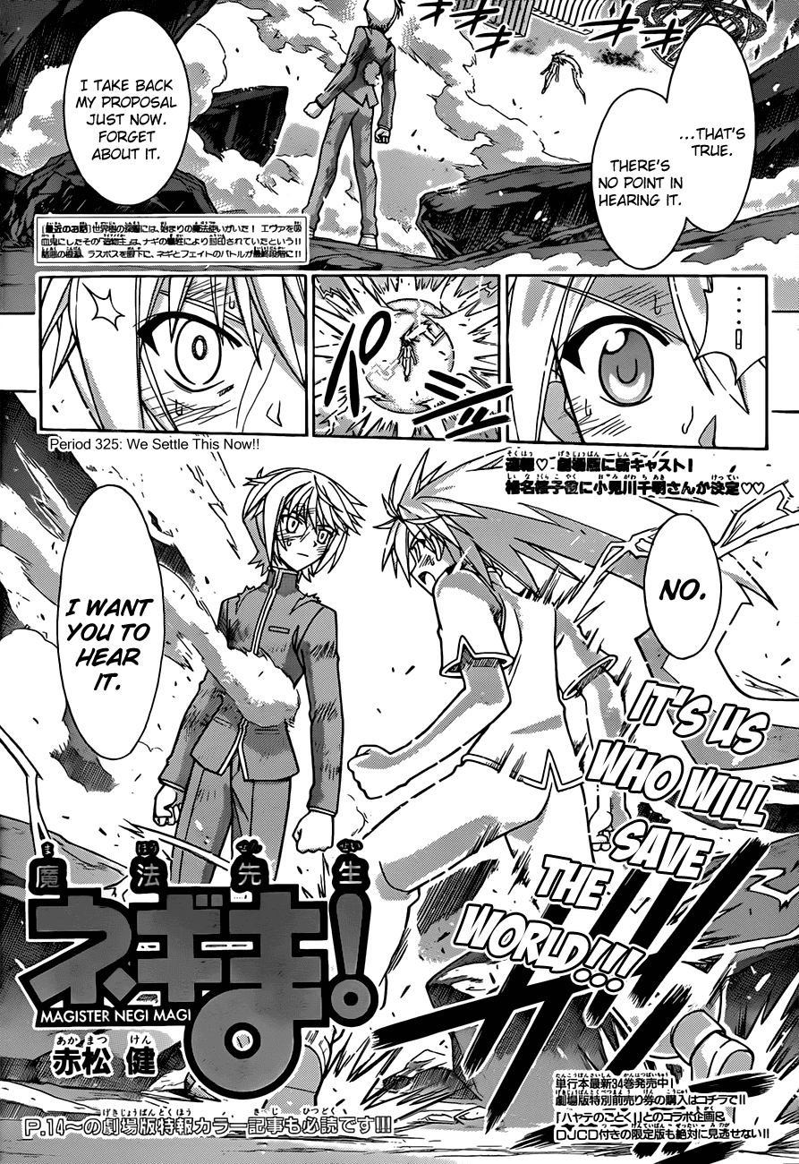 Mahou Sensei Negima! Chapter 325 page 5 - Chapter 325: Reunion The Greatest Partner!
