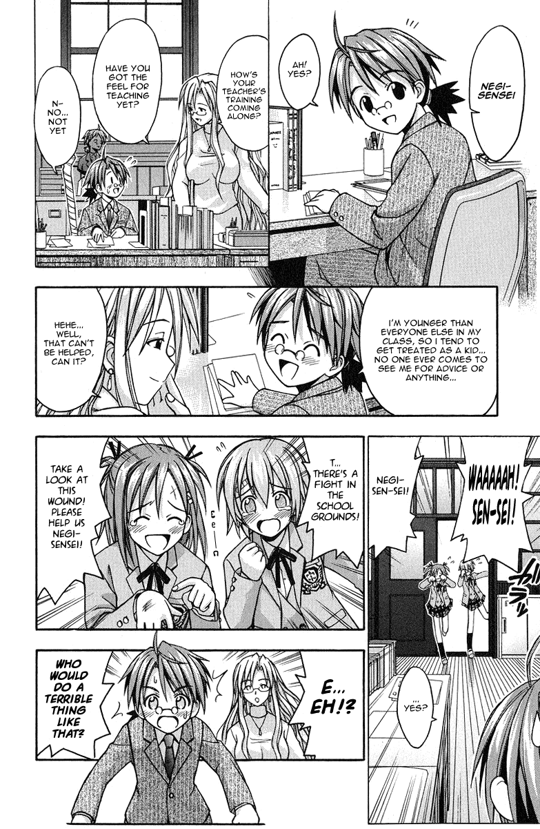 Mahou Sensei Negima! Chapter 5 page 6 - Chapter 5: Dodgeball showdown!! - Fight on, Girls! (Part 1)