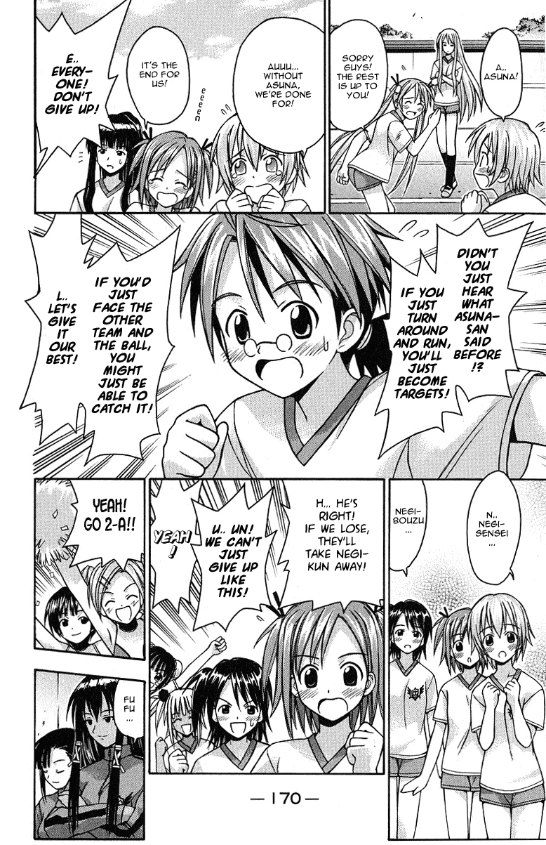 Mahou Sensei Negima! Chapter 6 page 13 - Chapter 6: Dodgeball showdown!! - Fight on, Girls! (Part 2)