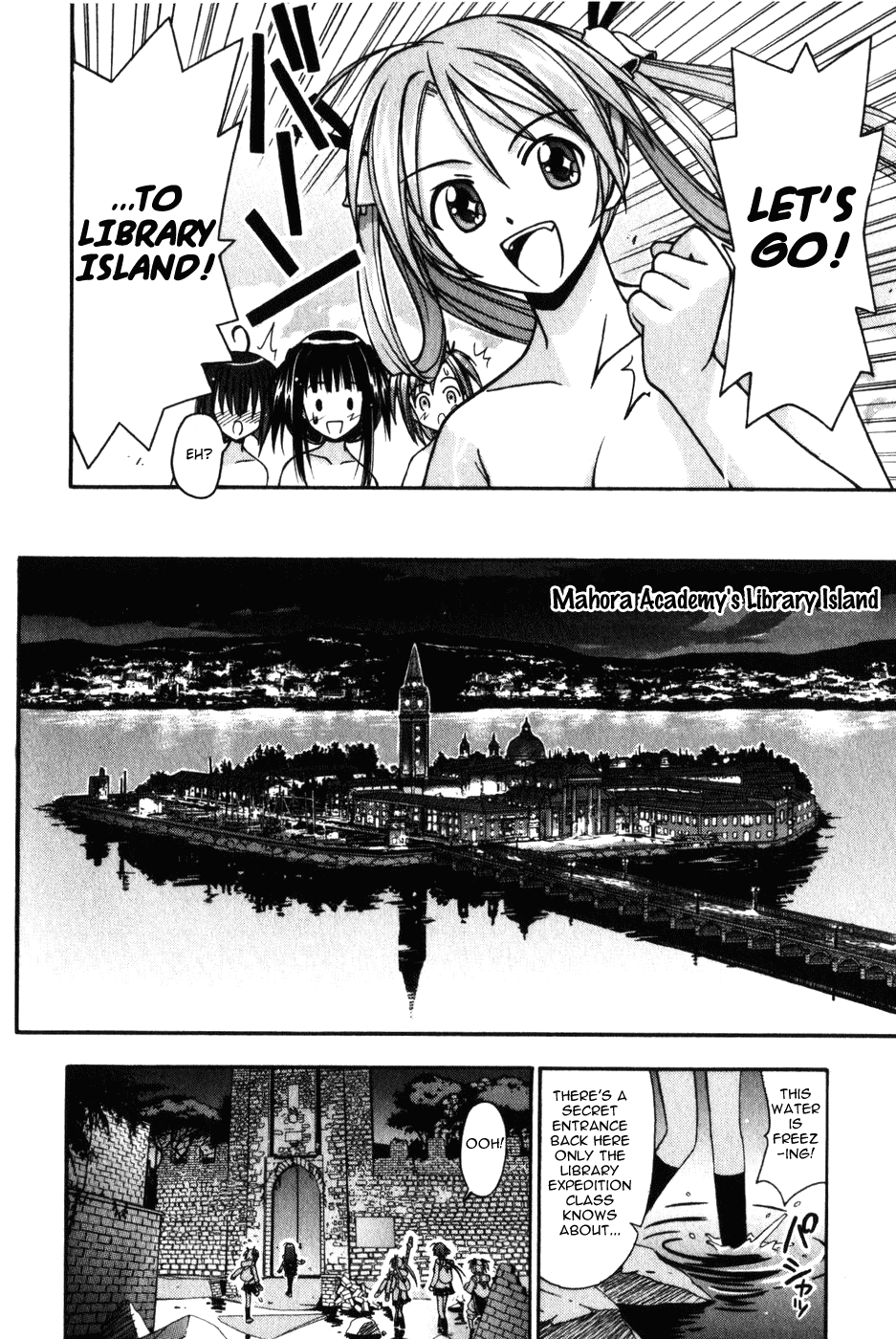 Mahou Sensei Negima! Chapter 7 page 22 - Chapter 7: The Baka Rangers and the Secret Library Island. The Big Game Plan fo