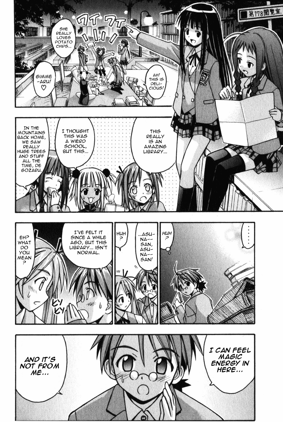 Mahou Sensei Negima! Chapter 8 page 11 - Chapter 8: The Baka Rangers and the Secret Library Island. The Big Game Plan fo