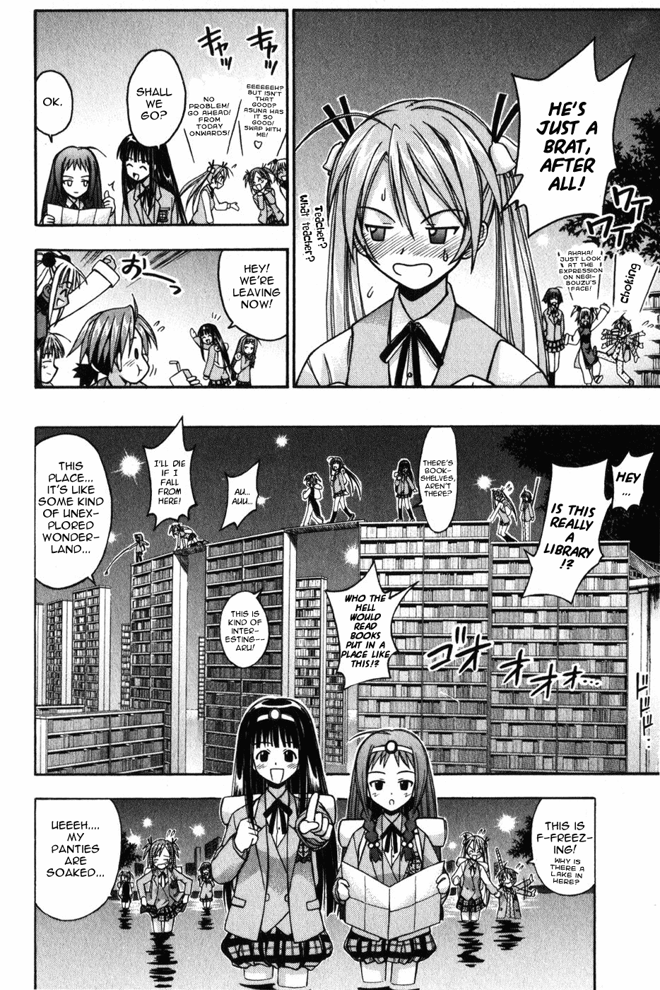 Mahou Sensei Negima! Chapter 8 page 13 - Chapter 8: The Baka Rangers and the Secret Library Island. The Big Game Plan fo
