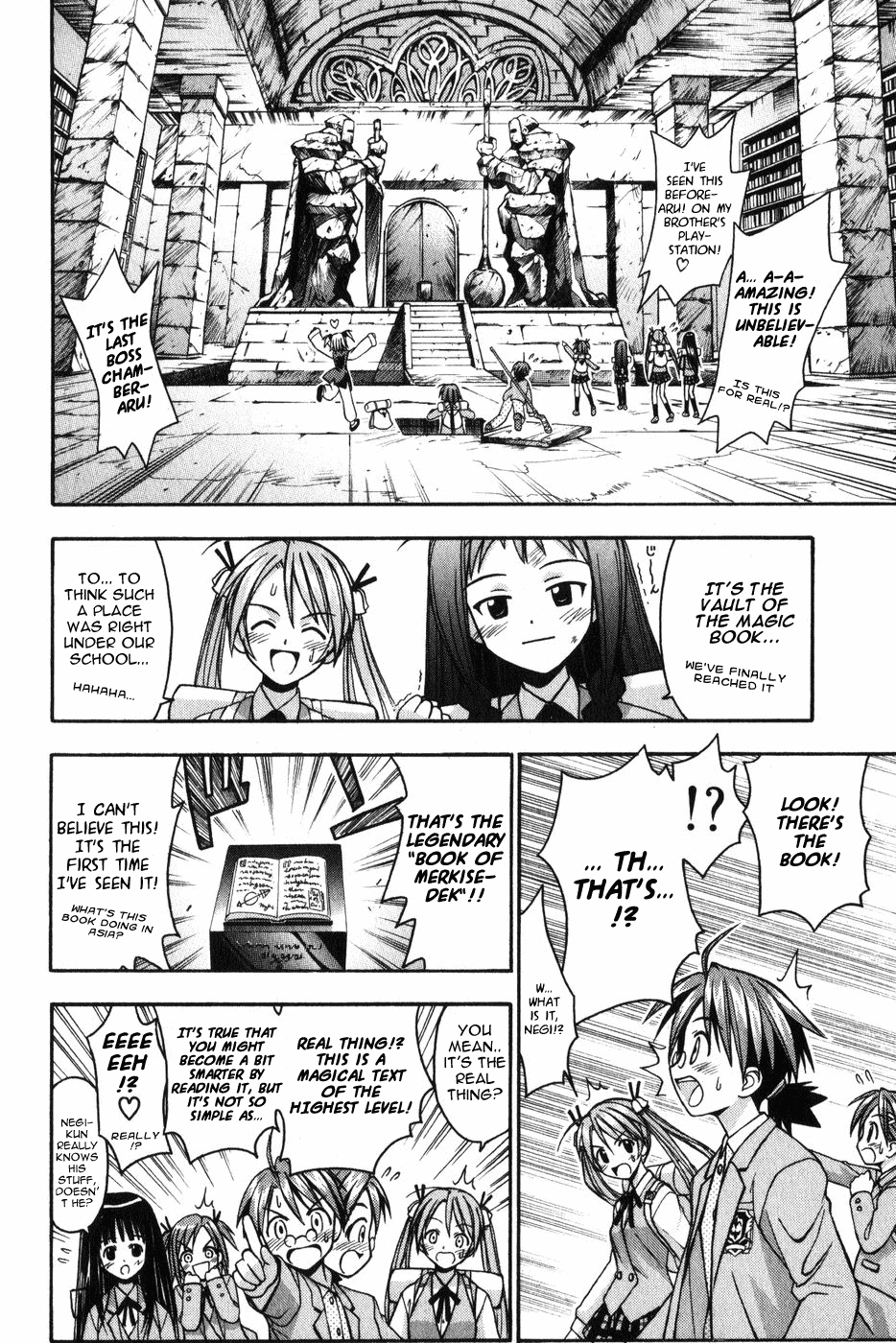 Mahou Sensei Negima! Chapter 8 page 15 - Chapter 8: The Baka Rangers and the Secret Library Island. The Big Game Plan fo