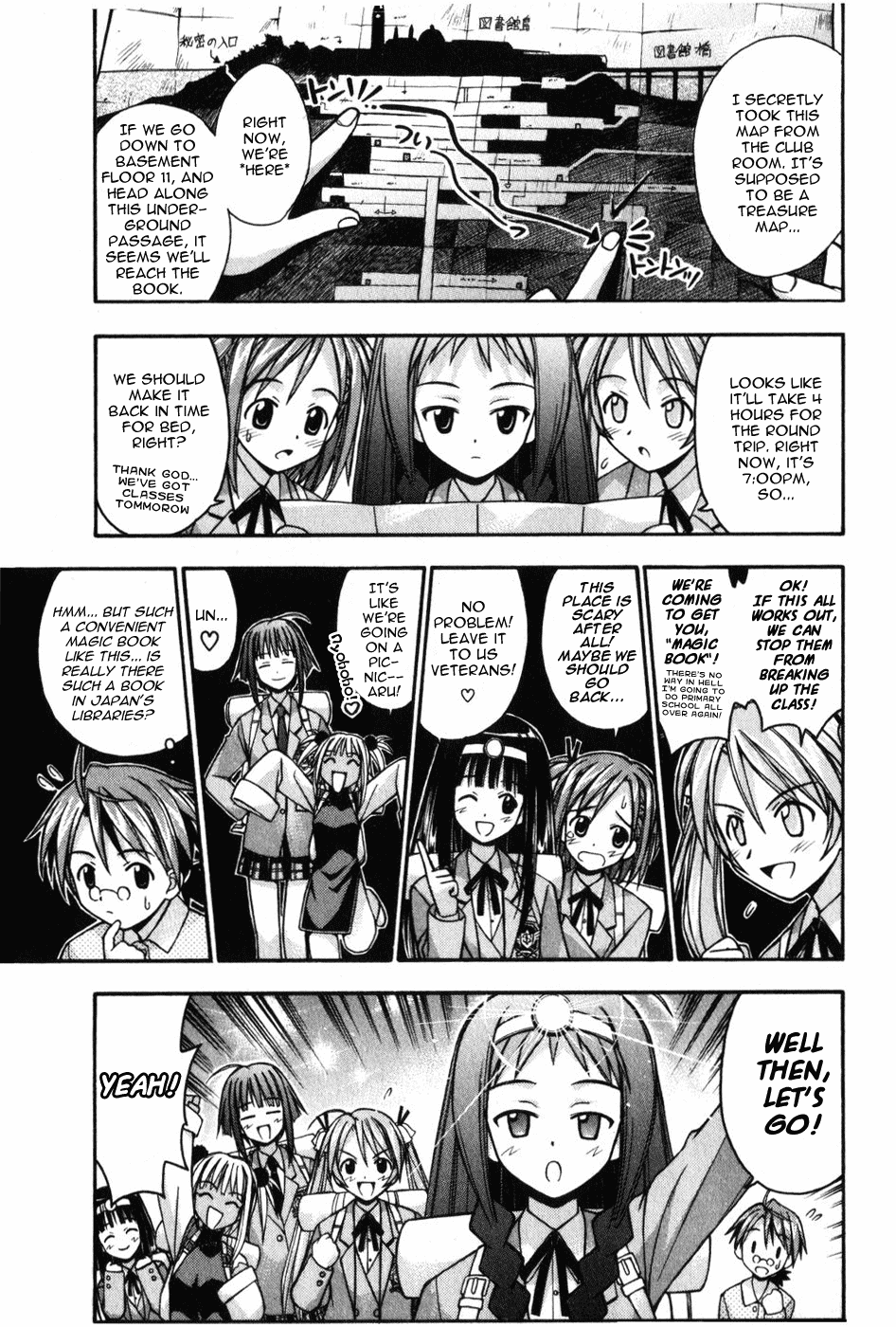 Mahou Sensei Negima! Chapter 8 page 6 - Chapter 8: The Baka Rangers and the Secret Library Island. The Big Game Plan fo