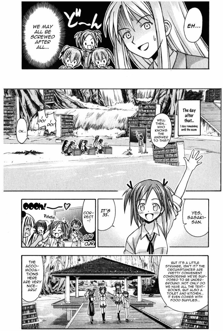 Mahou Sensei Negima! Chapter 9 page 11 - Chapter 9: The Baka Rangers and the Secret Library Island. The Big Game Plan fo