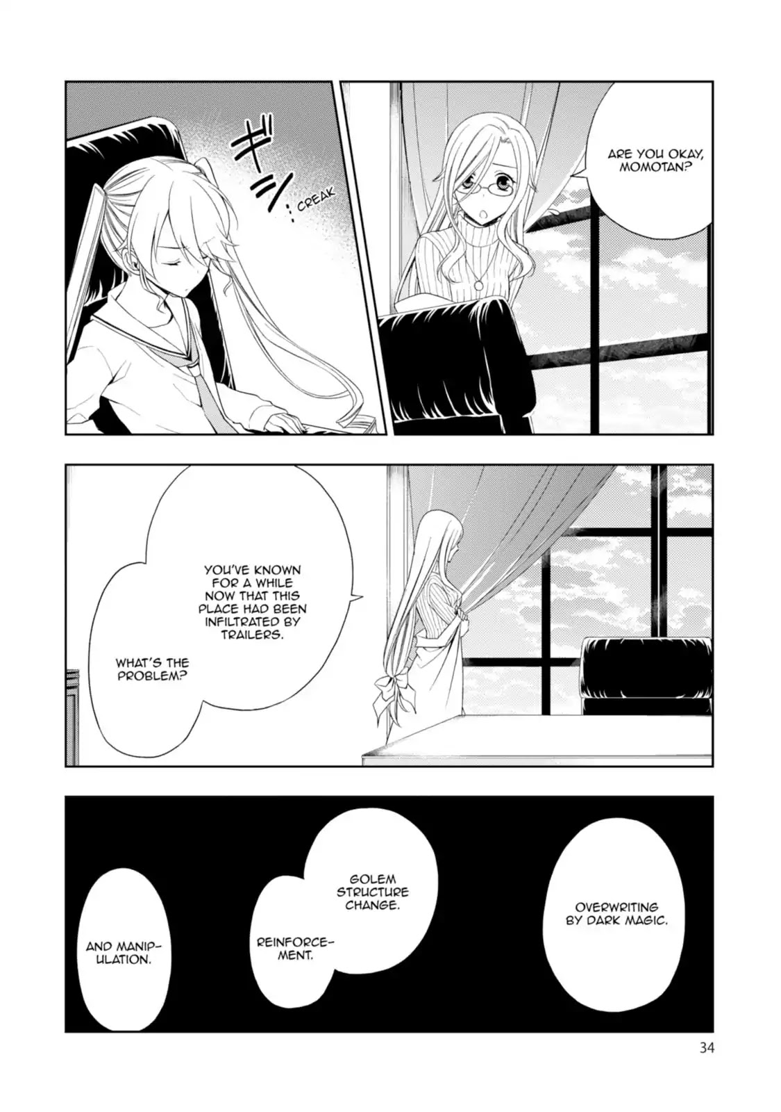 Mahou Sensou Chapter 13 page 34 - Chapter 13: Quartet in the Test