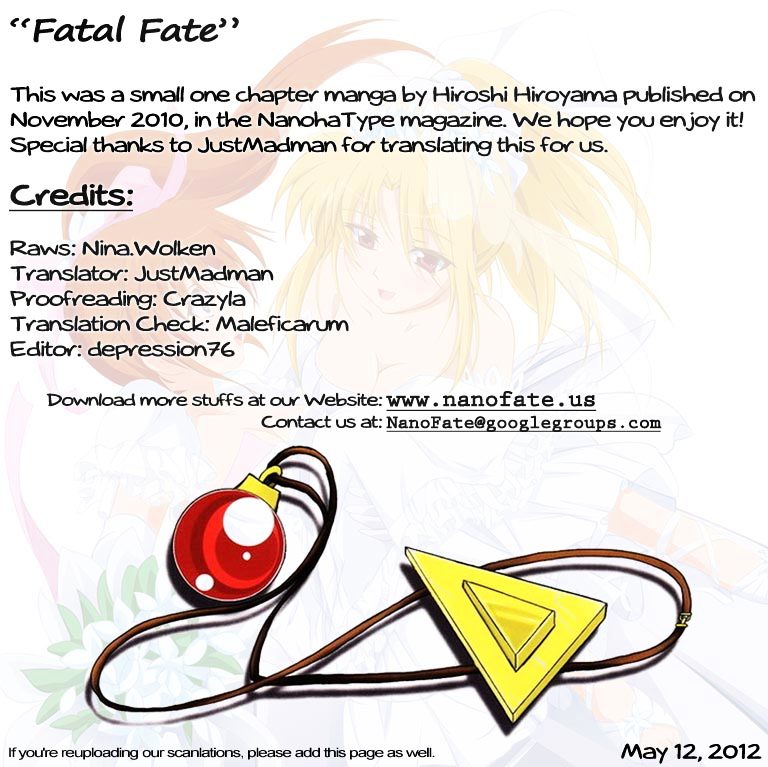Mahou Shoujo Fatal Fate Chapter 0 page 12 - Chapter 0 : [Oneshot]