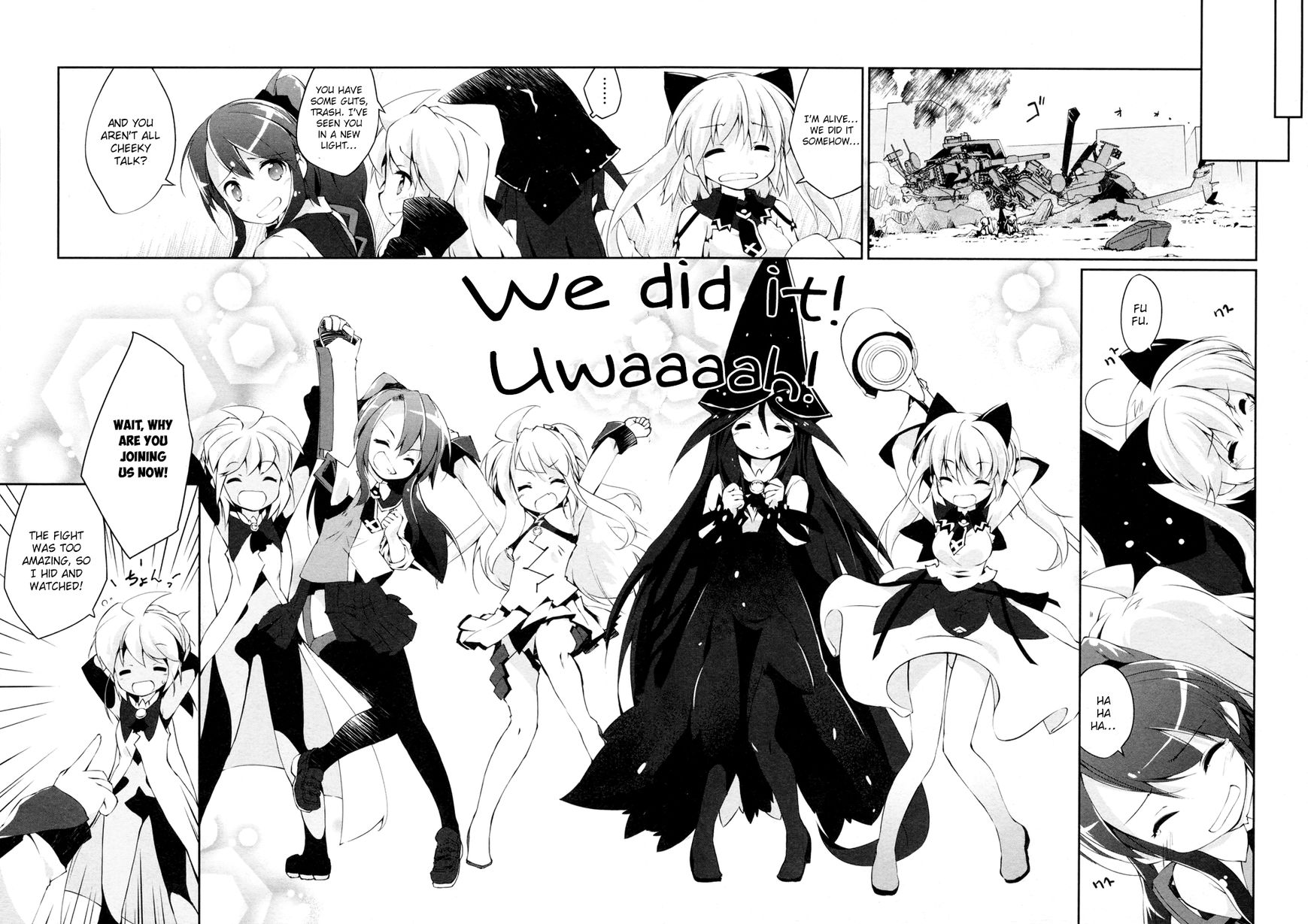 Mahou Shoujo Kokone wa Kakukatariki Chapter 8 page 28 - Chapter 8 : The Mahou Shoujo, screamed in joy.