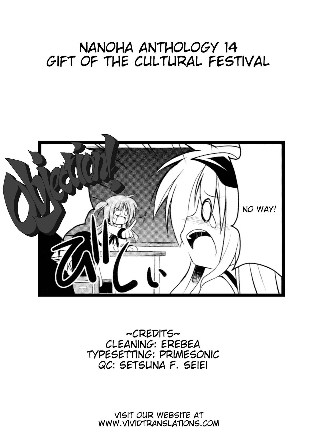 Mahou Shoujo Lyrical Nanoha - Comic Anthology Chapter 14 page 9 - Chapter 14 : Gift of the Cultural Festival