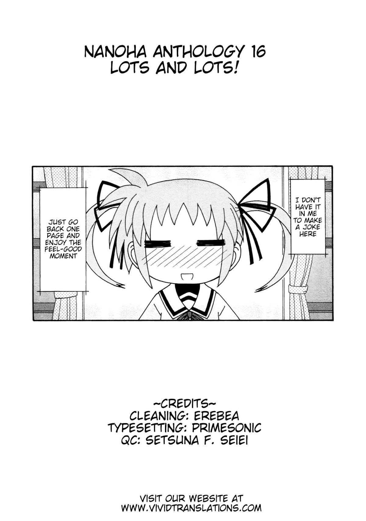 Mahou Shoujo Lyrical Nanoha - Comic Anthology Chapter 16 page 9 - Chapter 16 : Lots and Lots!