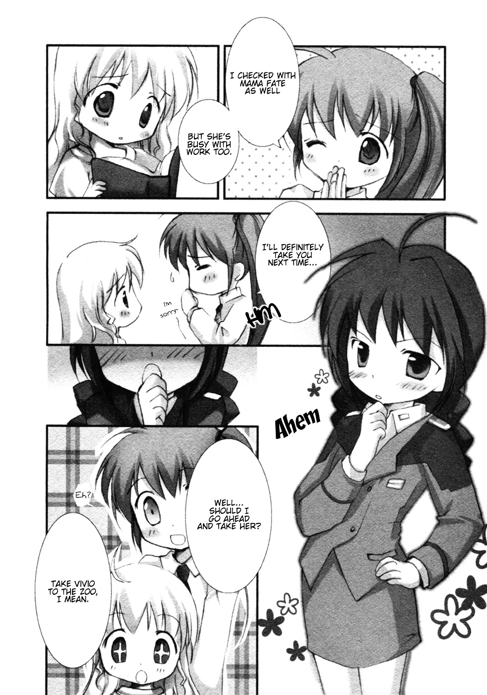 Mahou Shoujo Lyrical Nanoha - Comic Anthology Chapter 4 page 2 - Chapter 4 : Vita and Vivio's Friendly Zoo