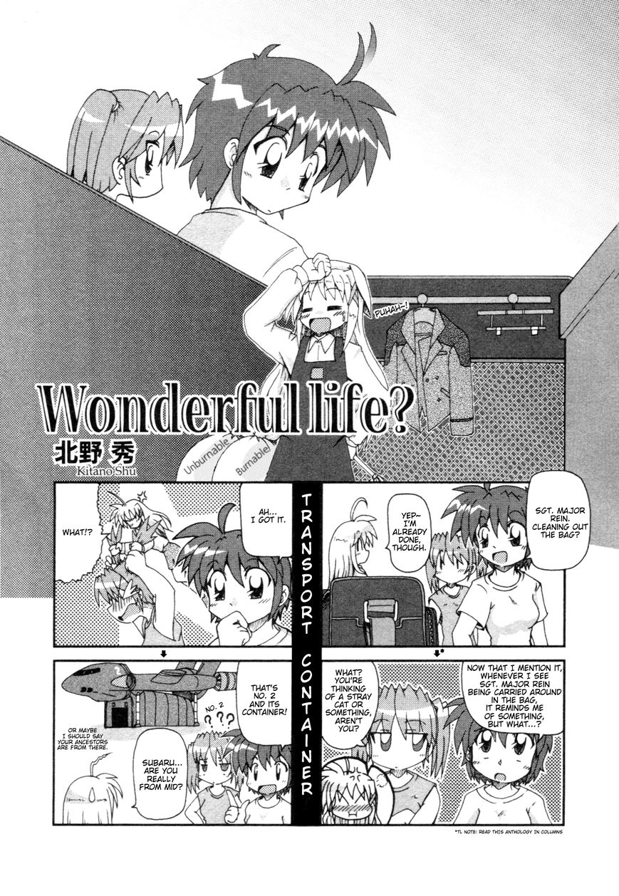 Mahou Shoujo Lyrical Nanoha - Comic Anthology Chapter 8 page 1 - Chapter 8 : Wonderful Life?