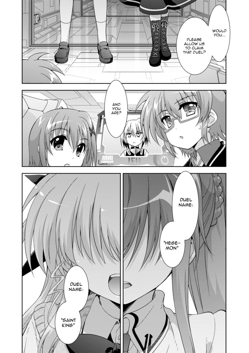 Mahou Shoujo Lyrical Nanoha Innocents Chapter 12 page 22 - Chapter 12 : Duel 12: New Warrior has Entered the Ring!