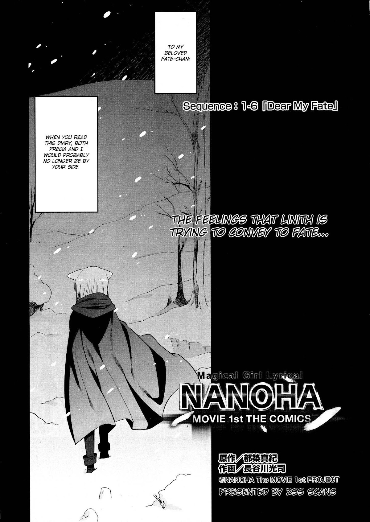 Mahou Shoujo Lyrical Nanoha Movie 1st the Comics Chapter 10 page 1 - Chapter 10: Dear My Fate